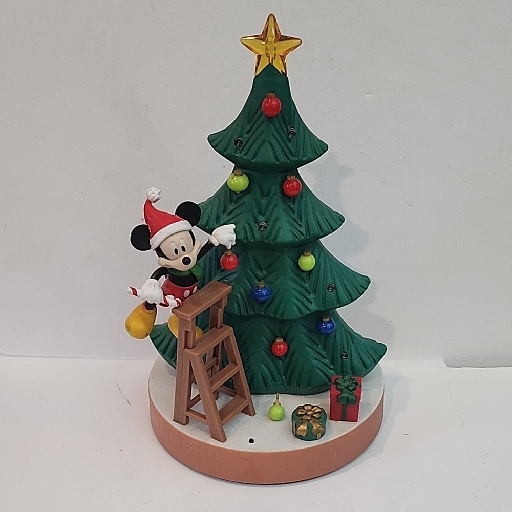 Christmas Tree with Mickey Mouse Figurine